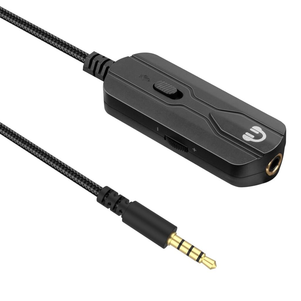 Zosvoses Headphone Extension Cable with Mute & Volume Controls Compatible with Bose 700, QC45, QC35 II, QC35, QC25, QC15 Headphones, 3.5mm Male to Female Stereo Audio Cable, 5ft Zosvoses Headphone Extension Cable with Mute & Volume Controls Compatible with Bose 700, QC45, QC35 II, QC35, QC25, QC15 Headphones, 3.5mm Male to Female Stereo Audio Cable, 5ft