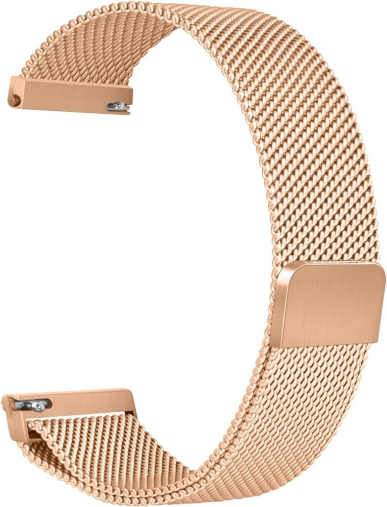 Zoye Mesh Watch Strap Metal- Quick Release Smart Watch Straps for Men Women,18mm 19mm 20mm 22mm Stainless Steel Milanses Smart Watch Bracelet Ladies Replacement, smart watch wristband