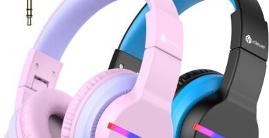 iClever Bluetooth Kids Headphones, BTH12 Colorful LED Lights Kids Wireless Headphones Over Ear with 74/85/94dB Volume Limited, 55H Playtime, Bluetooth 5.2, Built-in Mic for School/Tablet/PC iClever Bluetooth Kids Headphones, BTH12 Colorful LED Lights Kids Wireless Headphones Over Ear with 74/85/94dB Volume Limited, 55H Playtime, Bluetooth 5.2, Built-in Mic for School/Tablet/PC