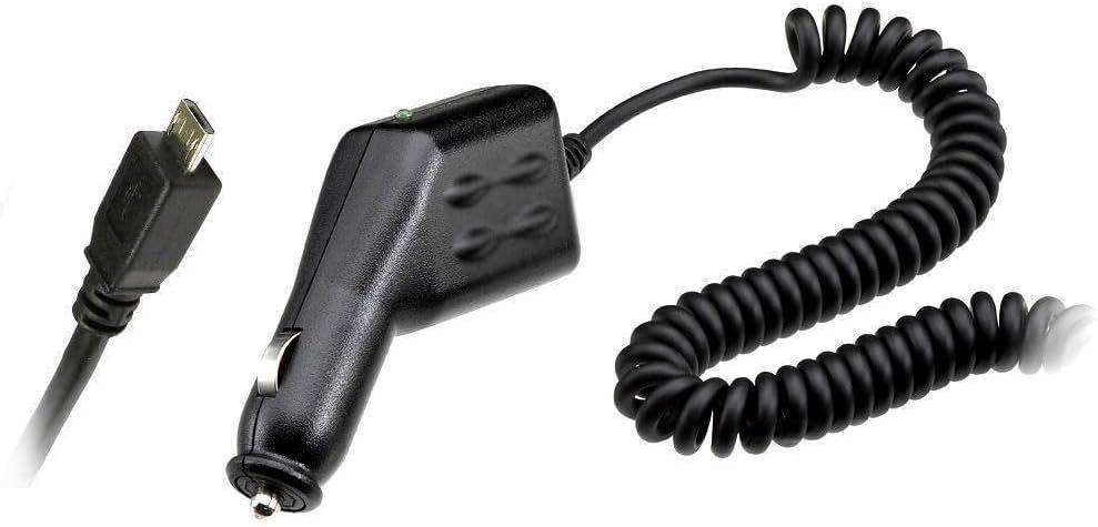 iTechCover In Car Charger Cable Lead Compatible with Philips SHB3165 Bluetooth Headphones