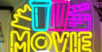 ineonlife Movie Time with Popcorn Paper Box Neon Sign, Cinema LED Neon Light for Wall Decor, Movie Night Home Cinema Decor, Dimmable USB Neon Lights for Film Room Cinema Man Cave Party Birthday ineonlife Movie Time with Popcorn Paper Box Neon Sign, Cinema LED Neon Light for Wall Decor, Movie Night Home Cinema Decor, Dimmable USB Neon Lights for Film Room Cinema Man Cave Party Birthday