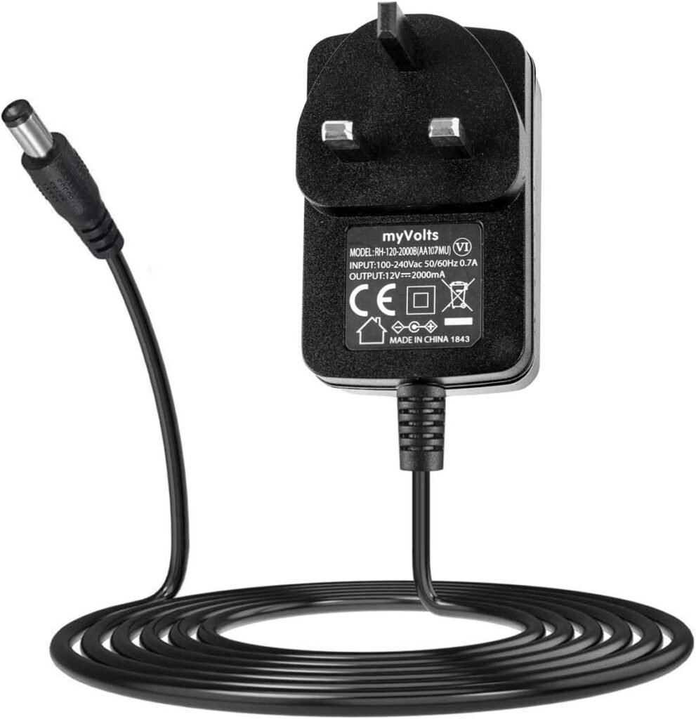 myVolts 12V power supply adaptor compatible with/replacement for Amazon Fire TV Cube TV box – UK plug myVolts 12V power supply adaptor compatible with/replacement for Amazon Fire TV Cube TV box – UK plug