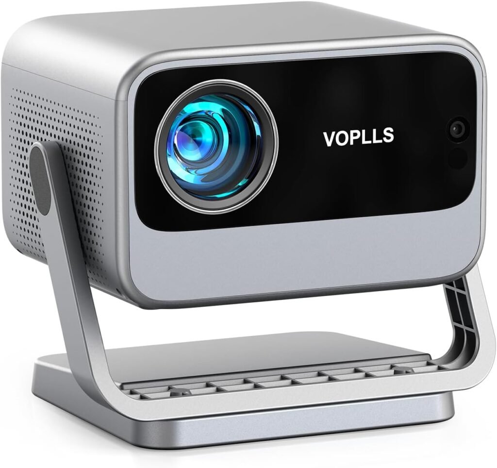 【Netflix Officially & Dolby Audio】Smart 4K Projector, Auto Focus & Keystone, VOPLLS 700 ANSI Full HD 1080P WiFi 6 Bluetooth Portable Projector, 60Hz Home Cinema Projector for iOS/Android/Outdoor 【Netflix Officially & Dolby Audio】Smart 4K Projector, Auto Focus & Keystone, VOPLLS 700 ANSI Full HD 1080P WiFi 6 Bluetooth Portable Projector, 60Hz Home Cinema Projector for iOS/Android/Outdoor
