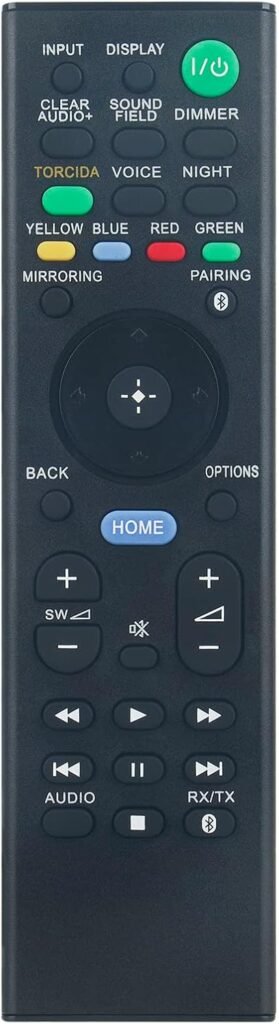 New RMT-AH111B Replaced Remote Control RMT-AH111B Soundbar Remote Control Replacement fit for SONY AV System RMT-AH111J RMT-AH110U RM-ANU164 RM-ANU207 RMT-AH310U HT-RT5 HT-ST9 SA-RT5 Remote Controller