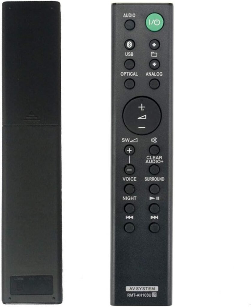 Queen.Y Replacement Remote Control RMT-AH103U for Sony Sound Bar System HT-CT80 SA-CT80 HTCT80 SACT80 SS-WCT80 SSWCT80 Remote Controller