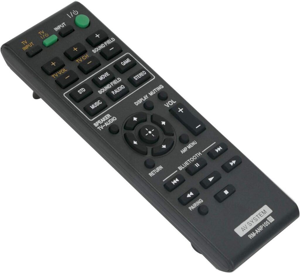 RM-ANP105 Replace Remote Control RMANP105 fit for Sony Soundbar Sound Bar AV System Home Theater HT-CT660 SA-CT660 SA-WCT660 HT-CT660/C HTCT660 SACT660 SAWCT660 HTCT660/C RM-ANP105 Replace Remote Control RMANP105 fit for Sony Soundbar Sound Bar AV System Home Theater HT-CT660 SA-CT660 SA-WCT660 HT-CT660/C HTCT660 SACT660 SAWCT660 HTCT660/C