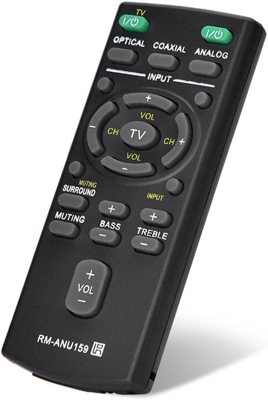 RM-ANU159 Sound Bar Remote Control for Sony, Universal Remote Control Replacement for Sony RM-ANU159 Sound Bar RM-ANU159 Sound Bar Remote Control for Sony, Universal Remote Control Replacement for Sony RM-ANU159 Sound Bar