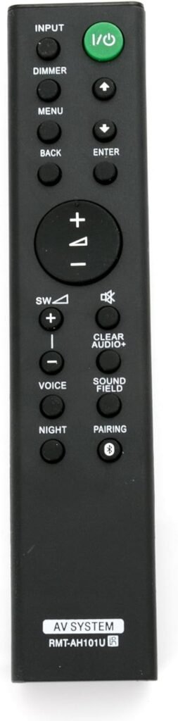 RMT-AH101U Replace Remote Control – VINABTY RMTAH101U Soundbar Remote Control Replacement for Sony Sound Bar HT-CT380 HT-CT381 HT-CT780 SA-CT380 SA-CT381 Ht-ct381 Remote Controller RMT-AH101U Replace Remote Control – VINABTY RMTAH101U Soundbar Remote Control Replacement for Sony Sound Bar HT-CT380 HT-CT381 HT-CT780 SA-CT380 SA-CT381 Ht-ct381 Remote Controller