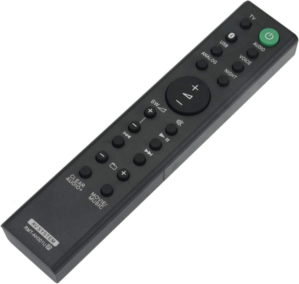 RMT-AH301U Replace Remote Control fit for Sony Soundbar Sound Bar HT-MT300 HT-MT301 HTMT300 HTMT301 Speaker System RMTAH301U RMT-AH301U Replace Remote Control fit for Sony Soundbar Sound Bar HT-MT300 HT-MT301 HTMT300 HTMT301 Speaker System RMTAH301U