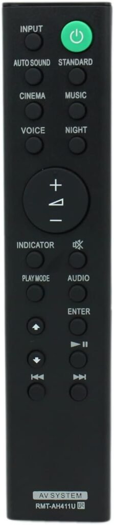 RMT-AH411U Remote Control Replacement for Sony Soundbar HTS100F HT-S100F HTSF150 HT-SF150