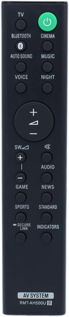 RMT-AH500U Remote Control Replacement for Sony Soundbar HT-S350 HT-SD35 SA-WS350 SA-S350 SA-WSD35 SA-SD35 RMT-AH500U Remote Control Replacement for Sony Soundbar HT-S350 HT-SD35 SA-WS350 SA-S350 SA-WSD35 SA-SD35