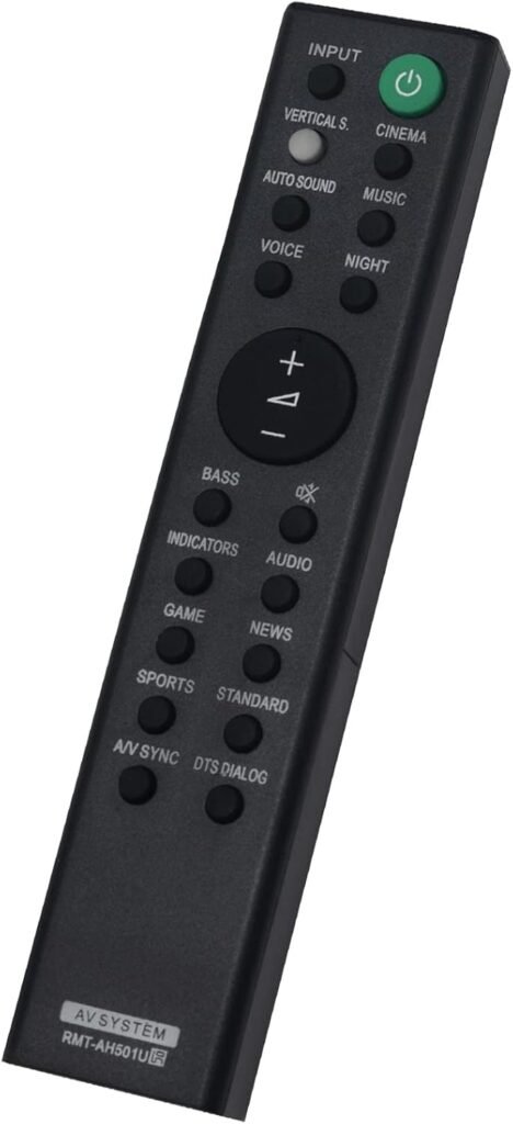 RMT-AH501U Replacement Remote Control Fit for Sony Sound Bar HT-X8500 HTX8500 RMT-AH501U Replacement Remote Control Fit for Sony Sound Bar HT-X8500 HTX8500