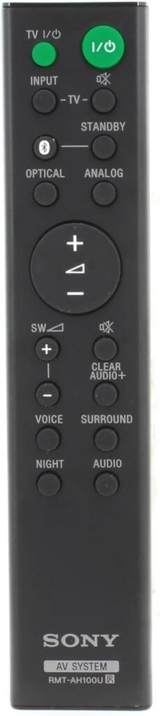 Remote Control for Sony RMT-AH100U RMTAH100U Soundbar Remote Control for Sony RMT-AH100U RMTAH100U Soundbar