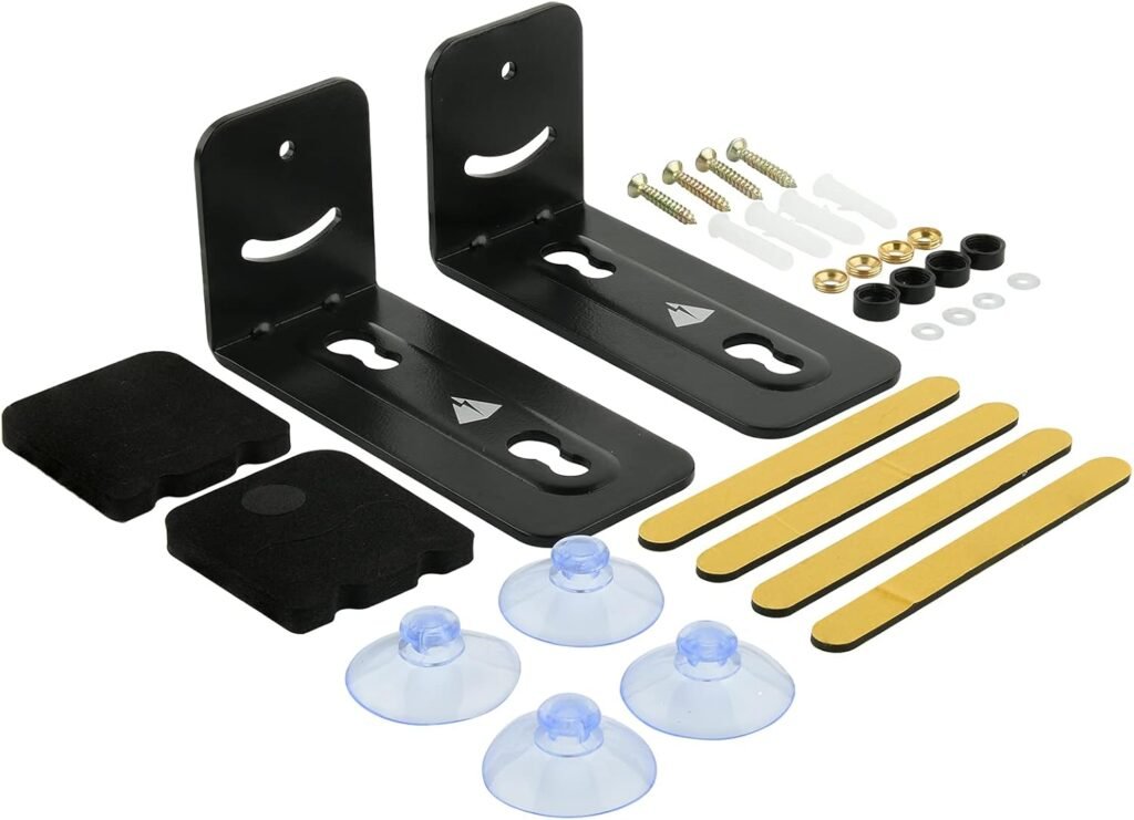 TaoAcc Soundbar Wall Mount, Universal Soundbar Wall Brackets for All Soundbars Including Samsung, Sony, Vizio, LG, Hold up to 15kgs, 1 Pair TaoAcc Soundbar Wall Mount, Universal Soundbar Wall Brackets for All Soundbars Including Samsung, Sony, Vizio, LG, Hold up to 15kgs, 1 Pair