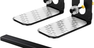 Universal Soundbar Wall Mount Soundbar Bracket Kit for Samsung, Sony, LG, Panasonic, JBL, Sharp, JVC, Yamaha, Canton, Philips and Most of Soundbars Mounting Bracket Sound Bar Mount Below or Above TV Universal Soundbar Wall Mount Soundbar Bracket Kit for Samsung, Sony, LG, Panasonic, JBL, Sharp, JVC, Yamaha, Canton, Philips and Most of Soundbars Mounting Bracket Sound Bar Mount Below or Above TV