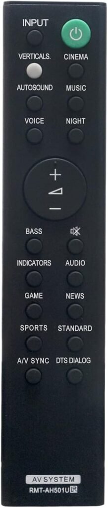 VINABTY Replacement Remote Control Fit for Sony Soundbar HT-X8500 HTX8500 RMT-AH501U VINABTY Replacement Remote Control Fit for Sony Soundbar HT-X8500 HTX8500 RMT-AH501U